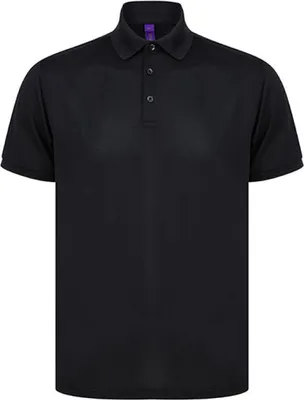 Produktbild von Henbury H465 | Recycled Polyester Polo Shirt - Farbe: Black - Größe: XXL