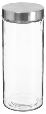 Produktbild von 5five Simply Smart Einmachglas Nixo, Vorratsglas, Glas, Edelstahl, Transparent, 2 L, 135299