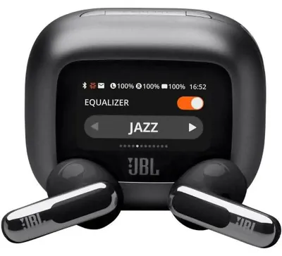 Zdjęcie produktu dla JBL Live Flex 3, Bezprzewodowy, 20 - 40000 Hz, Połączenia/Muzyka/Sport/Codzienność, 72,7 g, Zestaw słuchawkowy, Czarny