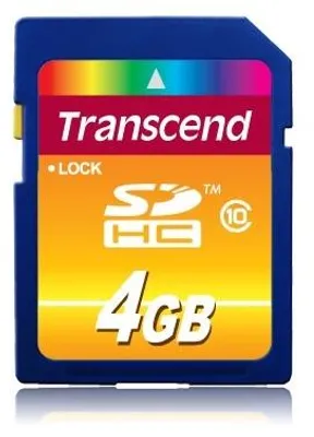 Image de Transcend TS4GSDHC10 mémoire flash 4 Go SDHC NAND Classe 10