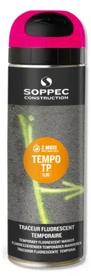 Obrázok produktu pre Značkovacia farba Soppec Tempo TP, obsah 500 ml, ružová (sprej na značenie staveniska)