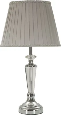 Zdjęcie produktu dla o Ferretti Lampa Stołowa Srebrna E27 Ø 30x56 cm