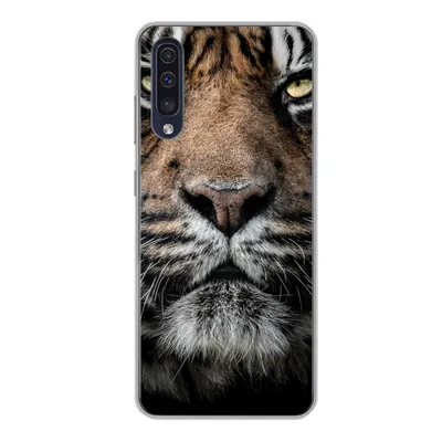 Produktbild von MuchoWow® Handyhülle Schutzhülle Hülle für Samsung Galaxy A50 Tiger - Nahaufnahme - Tier Silikon Softcase Handy Hülle - Mobiltelefonhülle