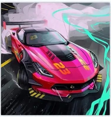Image de MOSAÏQUE DIAMANTÉE, MOTIFS AUTOMOBILE, 30x40 cm, Créatif