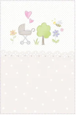 Image de Carte ARTEBENE avec broderie « Naissance » pour poussette, blanche, dimensions 15 x 20 cm