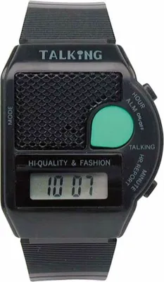 Produktbild von Adora ■ TALKING WATCH | Stundensignal | Alarm | Digitaluhr, schwarz