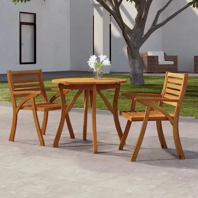 Immagine prodotto di Maison Exclusive - Tavolo da giardino Ø 85 cm in legno massello di acacia