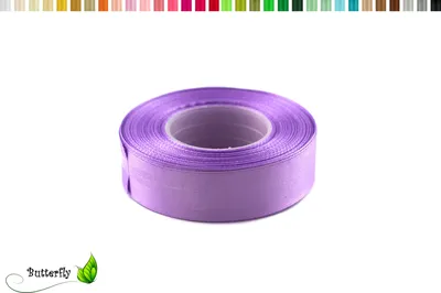 Produktbild von Satinband 25mm x 32m Rolle, Farbe:121 flieder