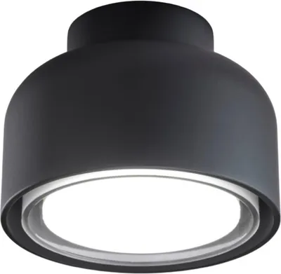 Zdjęcie produktu dla Nowoczesna lampa sufitowa BOTTONE w kolorze czarnym aluminiowym 1xGX53