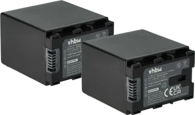 Produktbild von vhbw 2x Akku kompatibel mit JVC GZ-MS210BEU, GZ-MS210BUC, GZ-MS210AEK, GZ-MS210AEU Videokamera Camcorder (4000 mAh, 3,6 V, Li-Ion) + Infochip