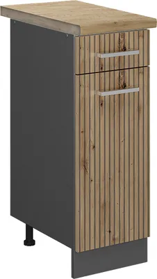 Produktbild von Küchenunterschrank Vicco R-Line Artisan-Eiche 30 cm , AP Eiche, Model 49196