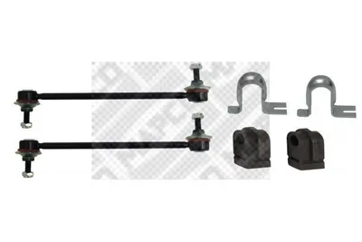 Produktbild von MAPCO 53100/2 Stabilisatorlager Reparatursatz für RENAULT Clio III Schrägheck (BR0/1, CR0/1) Vorne Links Vorne Rechts 19,5mm Gummilager