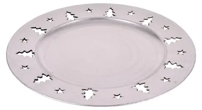 Produktbild von Weihnachtsteller 33cm Plätzchenteller Adventsdeko Nikolausteller Adventsteller wiederverwendbar Mehrweg