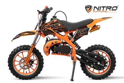 Produktbild von Nitro Motors Apollo 49cc Pullstart Dirtbike 10 Zoll Crossbike Orange