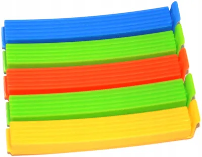 Produktbild von Farbige Beutelclips für Lebensmittelverpackungen, 5er-Set