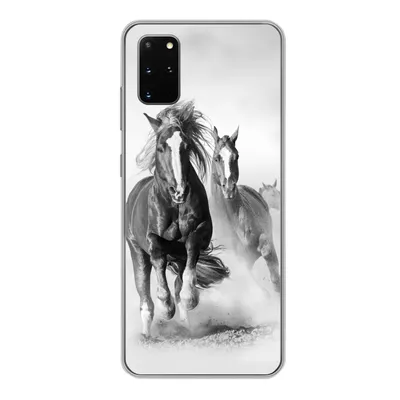 Produktbild von MuchoWow® Handyhülle Schutzhülle Hülle für Samsung Galaxy S20 Plus Pferde - Tiere - Illustration Silikon Softcase Handy Hülle - Hartschale