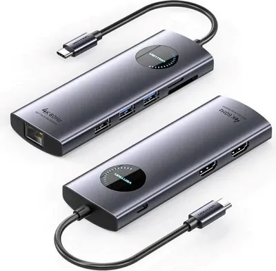 Produktbild von Vention 9-in-1-Dockingstation MST USB-C 4K 100 W 5 Gbit/s