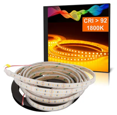 Produktbild von LED Strip 2835 Amber (1800K) CRI 92 84W 5 Meter 24V IP67