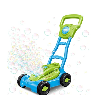 Produktbild von COIL Seifenblasenspielzeug, Seifenblasenmäher für Kinder, Seifenblasenmaschine, 13 Löcher, 35.000 Blasen pro Minute, Schröpfflüssigkeit 80 ml, Grün