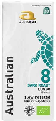 Immagine prodotto di Capsule caffè Australian Dark Roast Lungo, 10 pezzi, 52g, compatibili Nespresso