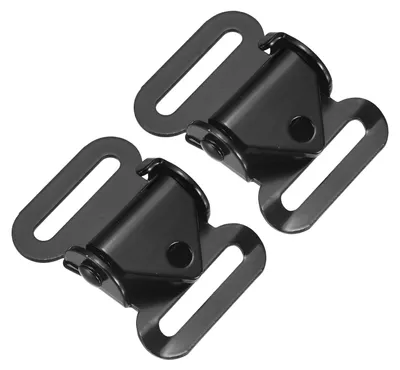 2 Nockengurtschnallen, Schnellverschluss, 28 mm, Schwarz
