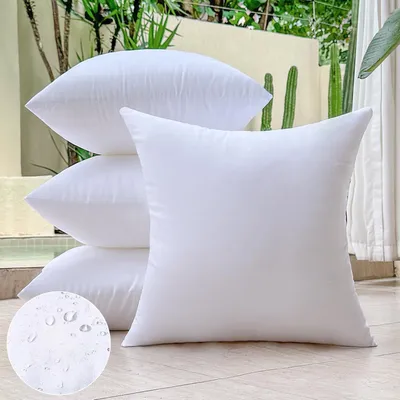 Obrázek produktu pro Sada 4 voděodolných výplní polštářů čtvercových 50 x 50 cm
