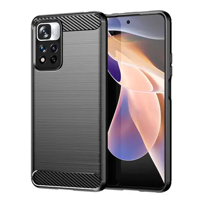 Obrázek produktu pro Pouzdro Carbon Bush TPU pro Xiaomi Redmi Note 11 Pro / Poco X4 NFC - Černé KP15279