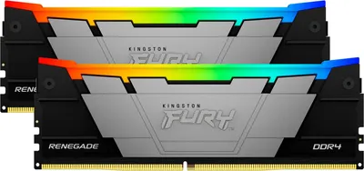 Obrázek produktu pro Kingston Technology FURY 64 GB 3600 MT/s DDR4 CL18 DIMM (sada dvou) Renegade RGB, 64 GB, 2 x 32 GB, DDR4, 288-pin DIMM