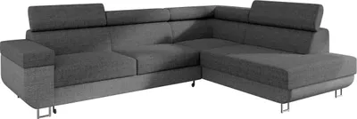Produktbild von MIRJAN24 Ecksofa Fonti, Eckcouch mit Schlaffunktion und Bettkasten, L-Form Sofa vom Hersteller (Lux 05 + Lux 06, Seite: Rechts)