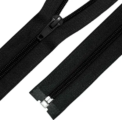 Produktbild von Reißverschluss 1 Stück Spiralreißverschluss 5mm 85cm teilbar Kunststoff,schwarz