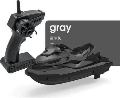 Produktbild von Fernbedienung Boot Elektrisches Wasser Spielzeug Licht Prompt Niederspannungserkennung High und Low Speed Switching Rc Motor Kinder Novel Grau