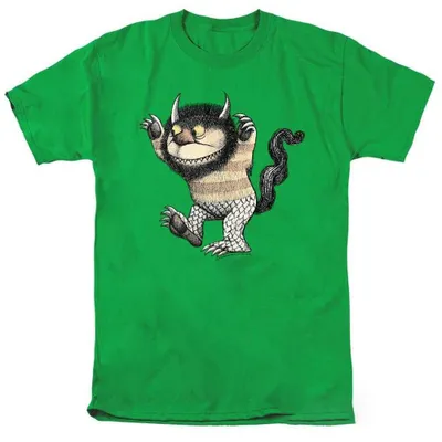 Productafbeelding van "Where the Wild Things Are" - T-shirt voor heren/dames, uni model, TV40179 (XXL) (Helder geelgroen)