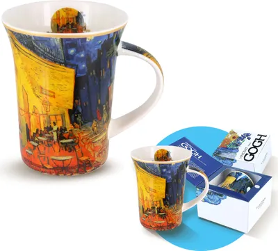 Immagine prodotto di Carmani - Tazza Van Gogh Café Terrace at Night - Tazze e bicchieri - Idee regalo - Decorazione vintage - Bianco