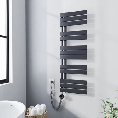 Produktbild von Heilmetz Heizkörper Elektrisch , Badheizkörper Anthrazit 120x40cm Handtuchtrockner Bad Handtuchwärmer und Heizung
