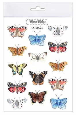 Produktbild von Abwaschbare Tattoos Schmetterlinge