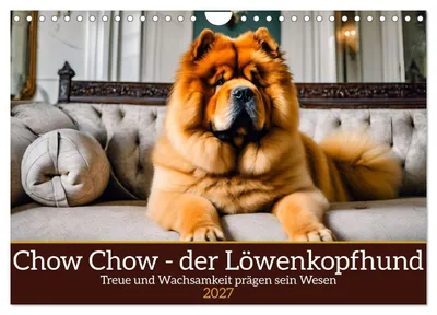 Produktbild von Chow Chow - der Löwenkopfhund (Wandkalender 2027 DIN A4 quer), CALVENDO Monatskalender
