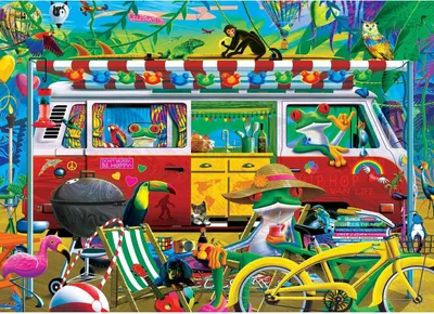 Produktbild von Master Pieces Puzzle Van Life 1000 Teile Such- und Findepuzzle