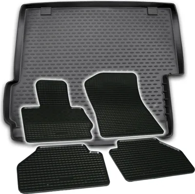 Produktbild von Gummi Kofferraumwanne + Fußmatten Set für BMW X3 F25, Bj. 2010-10/2017