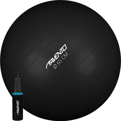 Produktbild von Avento Fitness-/Gymnastikball + Pumpe Durchm. 65 cm Schwarz