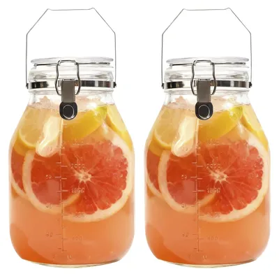 Productafbeelding van Omgoods - Glasopslagpot met Kliksluiting - 3000 ml