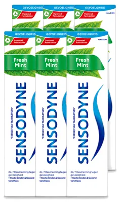 Obrázek produktu pro 6 kusů zubní pasty Sensodyne Fresh Mint, 75 ml, výhodná balení