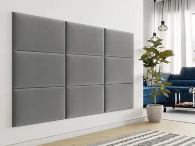 Obrázek produktu pro Čalouněný panel na zeď 70x40 PAG - šedý