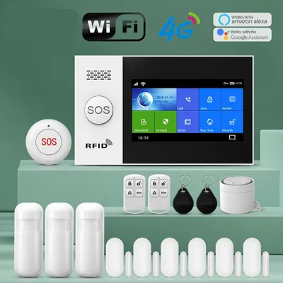 Immagine prodotto di Sistema di allarme - Sistema di sicurezza - Antintrusione - Rilevatore di movimento - Sensore per porte/finestre - Wireless
