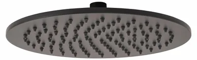Produktbild von Kopfbrause rund schwarz matt 20 cm Edelstahl