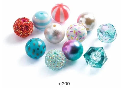 Produktbild von Djeco Schmuck basteln: Kugeln Silver