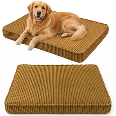 Produktbild von HUNDEBETT HUNDEKISSEN HUNDEMATTE CORD XL 120x80 CM Honiggelb