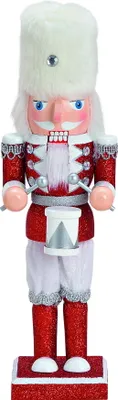 Produktbild von Nussknacker Trommler Holz Deko Figur Weihnachtsdeko Skulptur Holznussknacker