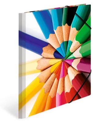Produktbild von HERMA Sammelmappen A4 Stifte Set, 3 Stück, Kinder Eckspanner-Mappen aus Pappe mi