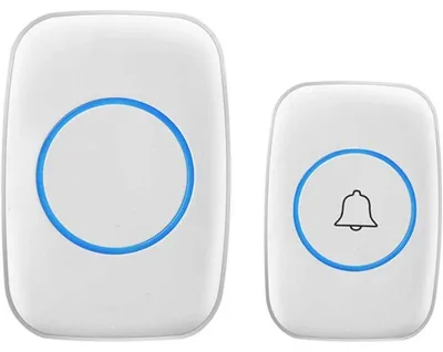 Immagine prodotto di Campanello Wireless Techstar®, Alimentazione Diretta alla Presa 220V, Multiple Suonerie, Massimo 110dB, 300m, Bianco