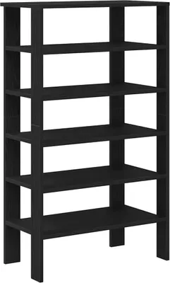 Obrázok produktu pre vidaXL Stojan na topánky čierny 61x32x105 cm materiál na báze dreva